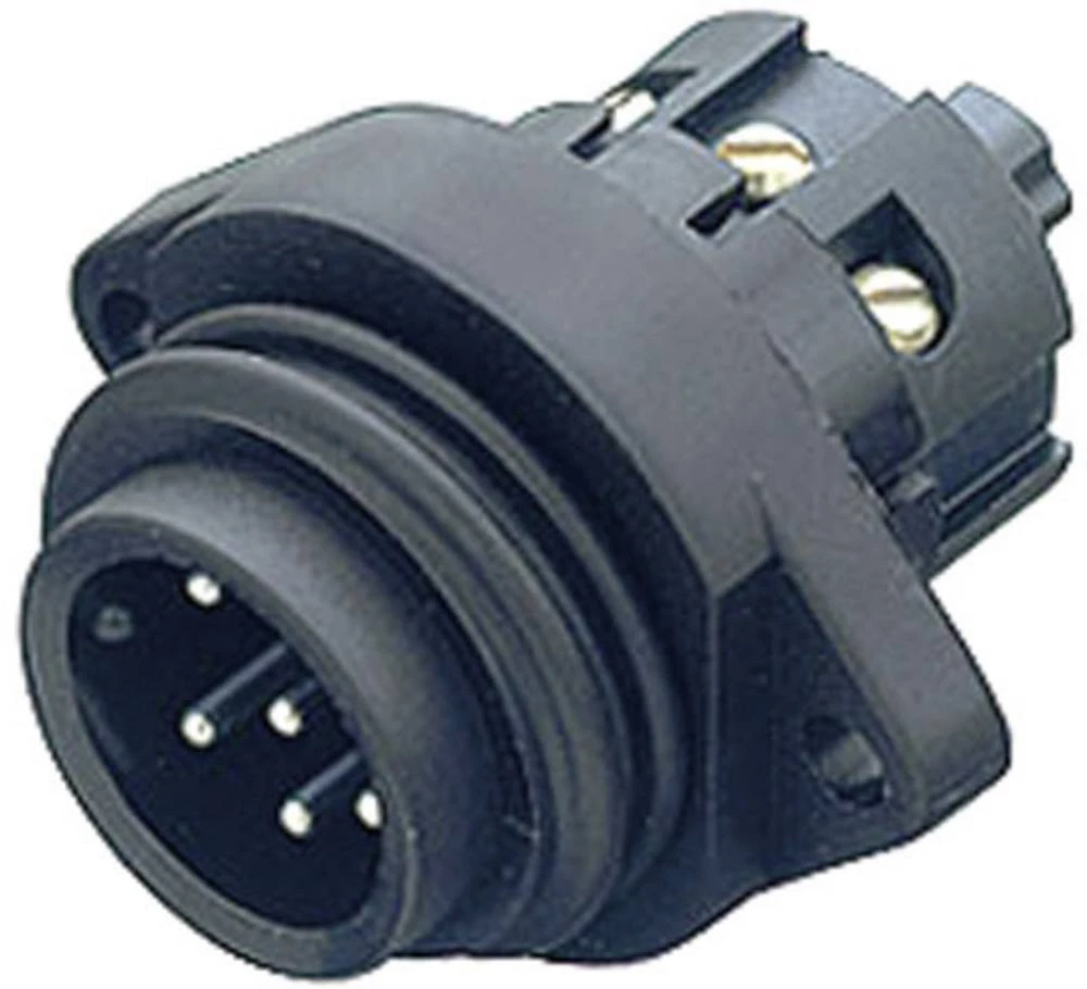 Standardni okrugli konektor, serija 692 broj polova: 6 + PE utikač s prirubnicom 10 A 09-0219-00-07 Binder 20 kom. slika