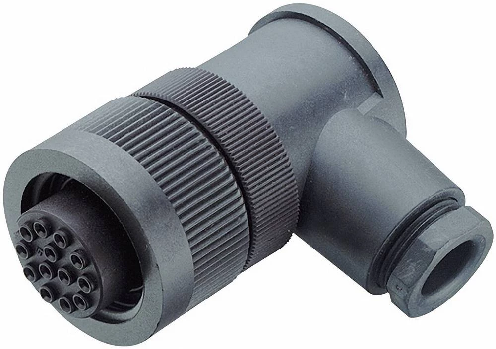 Snažan okrugli konektor, serija 694 broj polova: 12+PE kabelska utičnica, kutna 6 A 99-0718-70-13 Binder 20 kom. slika