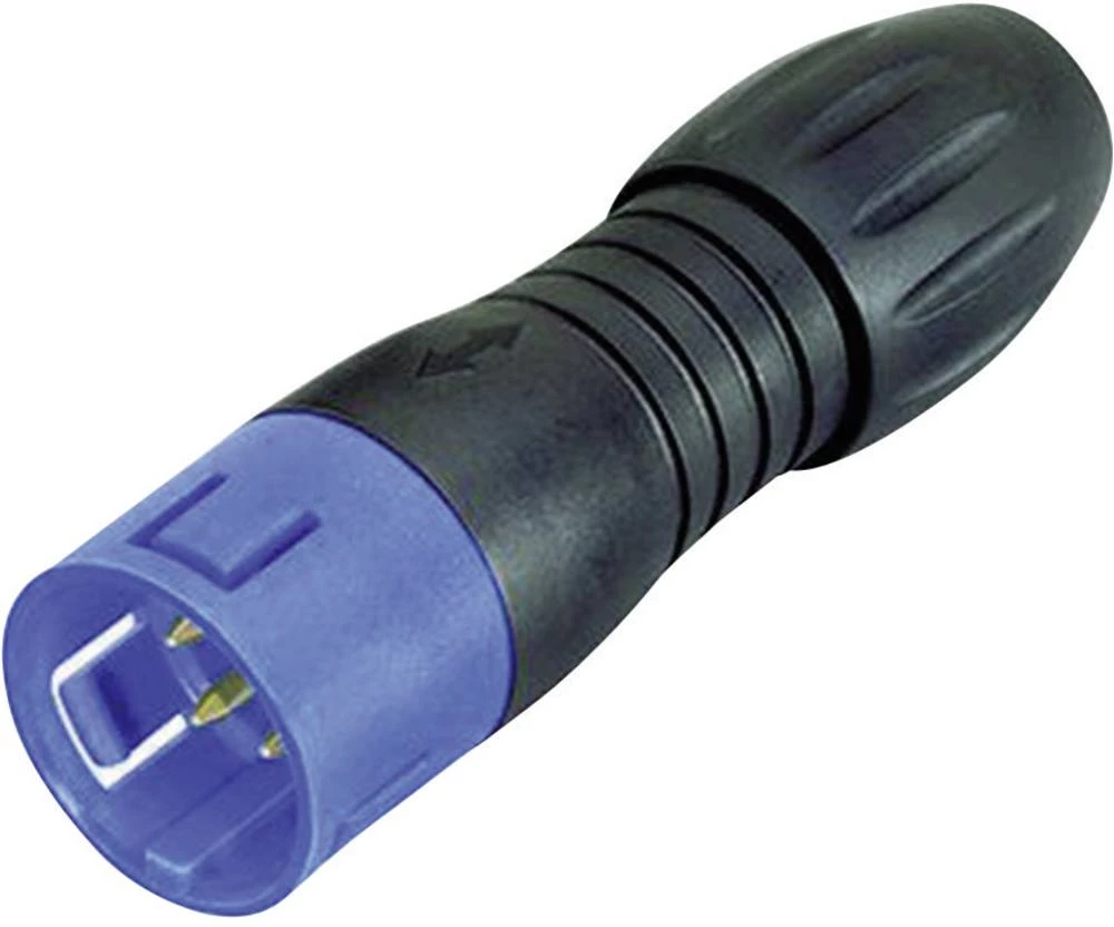 Minijaturni okrugli konektor s kodiranjem u boji, serija 720 broj polova: 3 kabelski utikač 7 A 99-9105-60-03 Binder 20 kom. slika