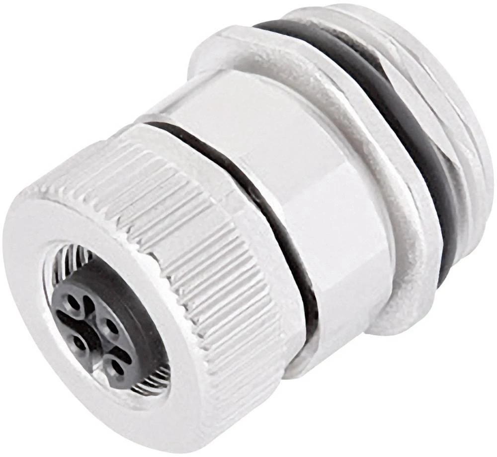 M12 konektor s prirubnicom i vijčanim stezaljkama, serija 713 broj polova: 8 utičnica s prirubnicom 2 A 99-0382-500-08 Binder 20 slika