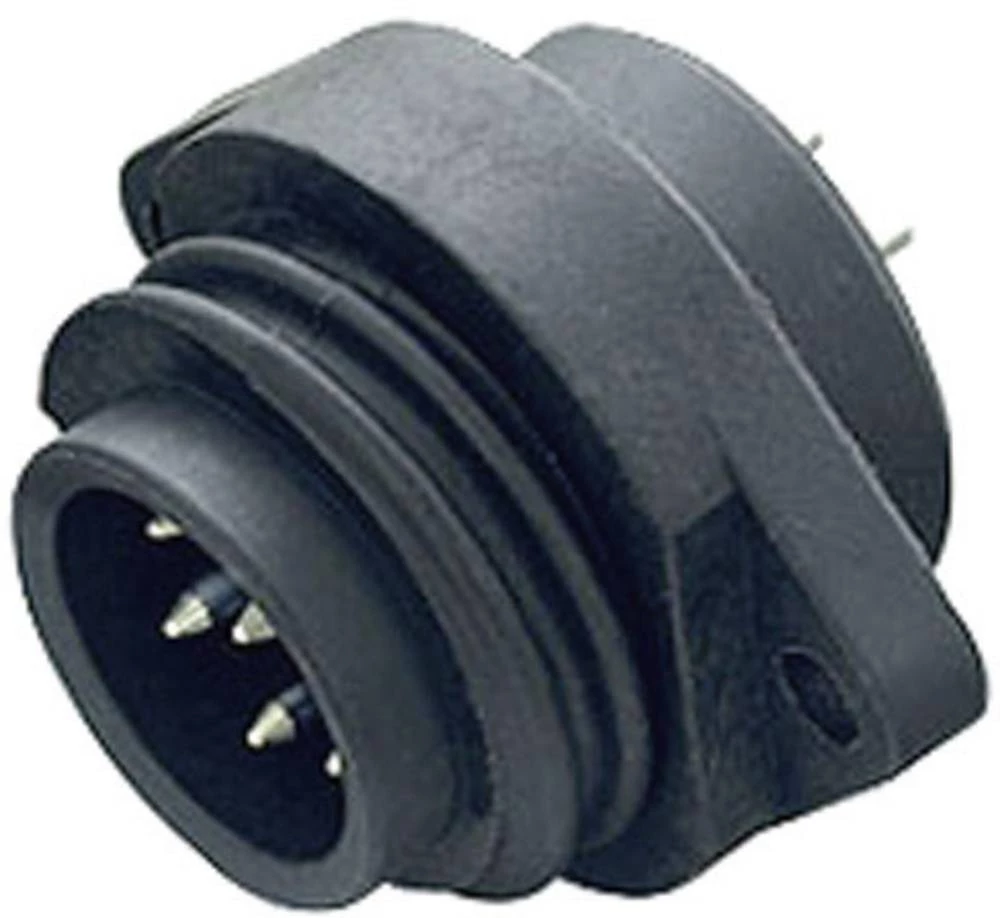 Standardni okrugli konektor, serija 692 broj polova: 6 + PE utikač s prirubnicom 10 A 09-0215-00-07 Binder 20 kom. slika