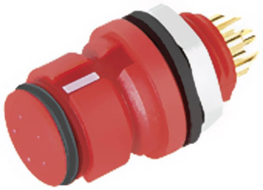 Subminijaturni okrugli konektor s kodiranjem u boji, serija 620 broj polova: 4 utičnica s prirubnicom 2.5 A 99 9212 050 04 Binde slika