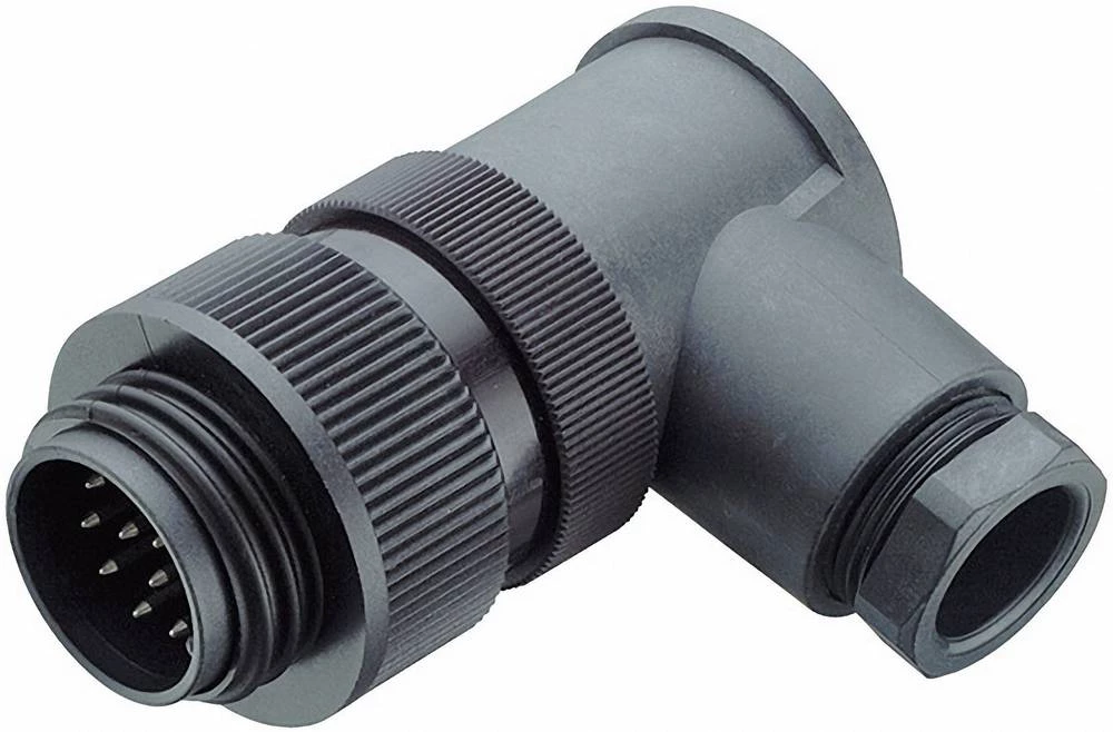 Snažan okrugli konektor, serija 694 broj polova: 12+PE kabelski utikač, kutni 6 A 99-0717-70-13 Binder 20 kom. slika