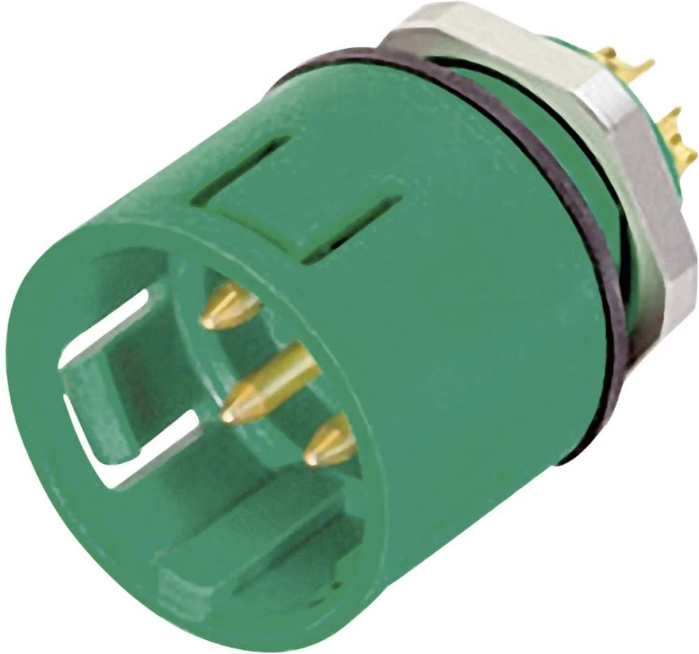 Minijaturni okrugli konektor s kodiranjem u boji, serija 720 broj polova: 3 utikač s prirubnicom 7 A 99-9107-70-03 Binder 20 kom slika