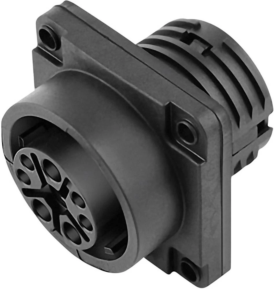 Utičnica s prirubnicom i bajunetnim zatvaračem, broj polova: 8 09 6504 000 08 Binder 20 kom. slika