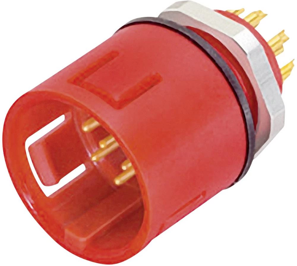 Minijaturni okrugli konektor s kodiranjem u boji, serija 720 broj polova: 5 utikač s prirubnicom 5 A 99-9115-50-05 Binder 20 kom slika