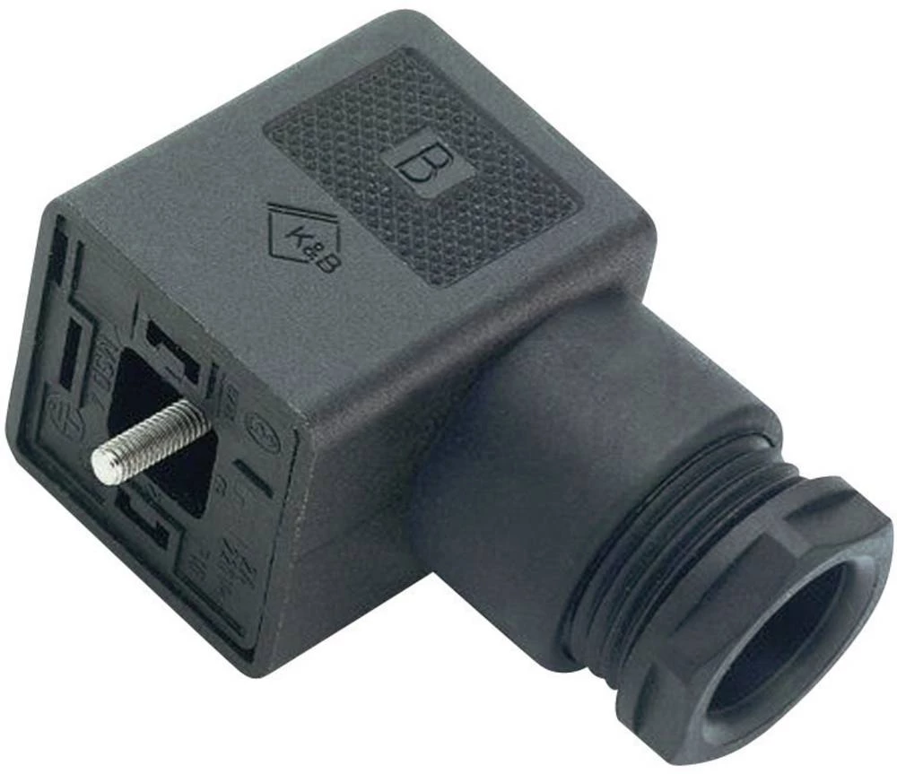 Konektor za magnetski ventil, serija A 210 crne boje 43-1704-002-03 broj polova:2+PE Binder sadržaj: 20 kom. slika