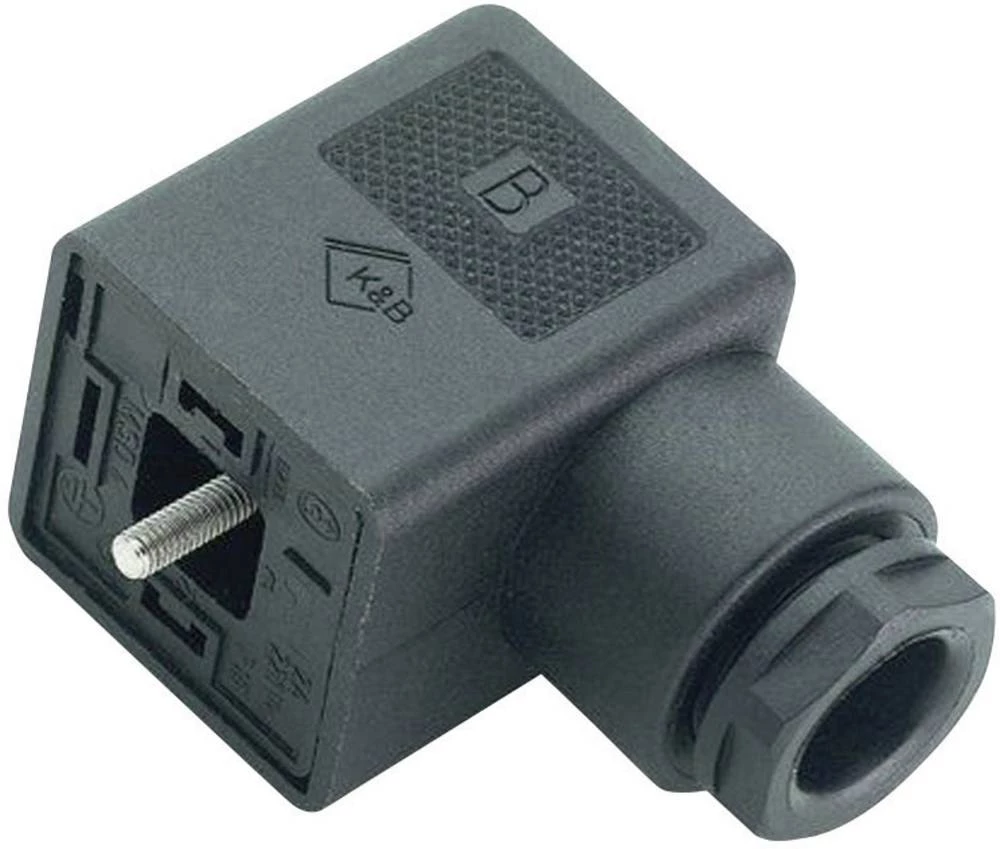 Konektor za magnetski ventil, serija A 210 crne boje 43-1704-004-03 broj polova:2+PE Binder sadržaj: 20 kom. slika