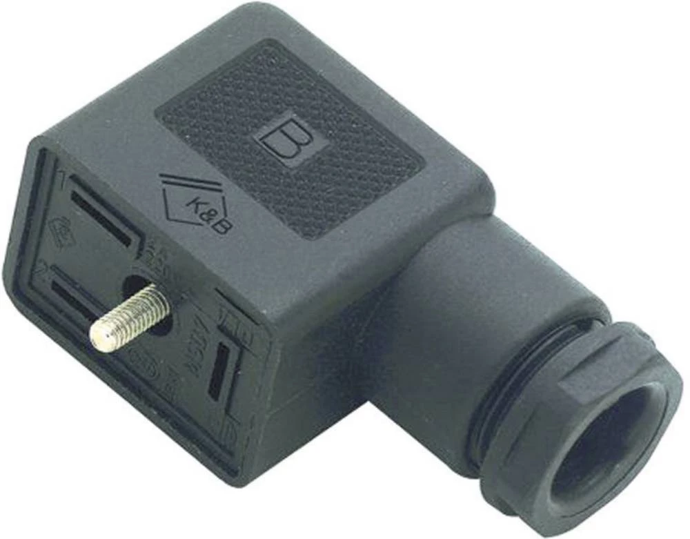 Konektor za magnetski ventil, serija B 225 crne boje 43-1832-110-03 broj polova:2 + PE Binder sadržaj: 20 kom. slika