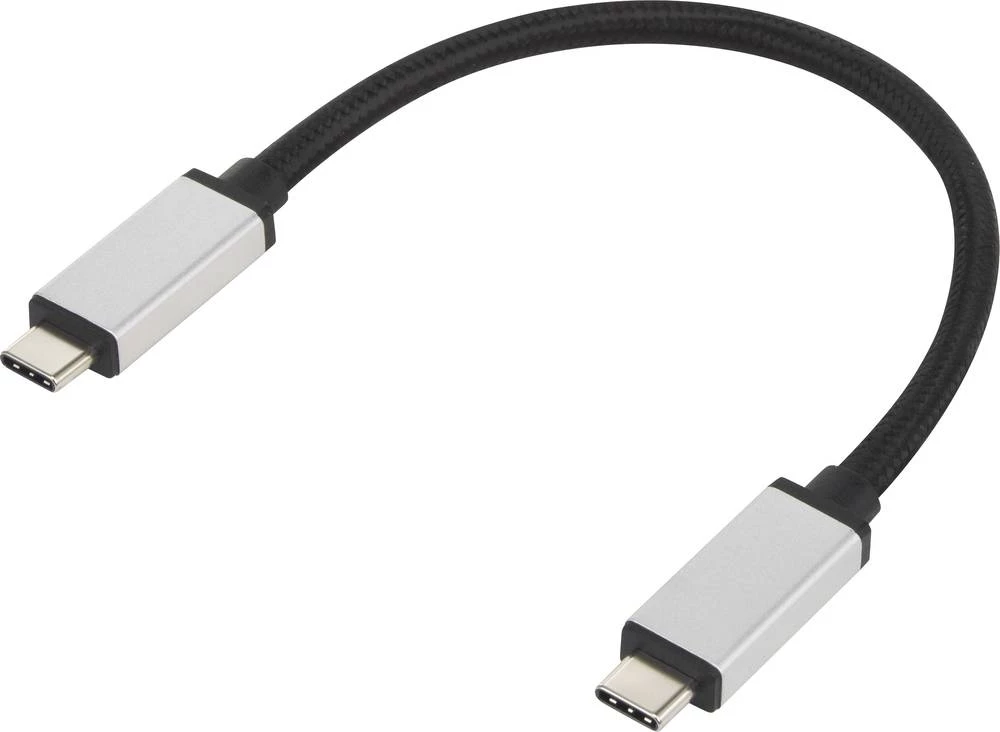 Renkforce USB 3.1 (Gen 2) kabel [1x USB-C&trade; utikač - 1x USB-C&trade; utikač] 0.15 m srebrne boje slika