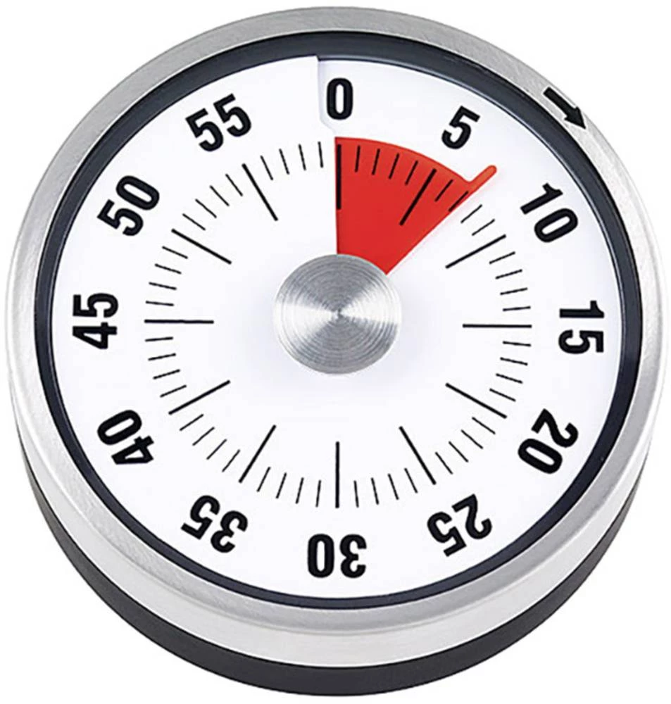 Tajmer ADE mehanički kuhinjski mjerač vremena, plemeniti čelik (četkani) slika