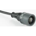 RJ45 mrežni kabel CAT 5e S/FTP 2 m crne boje, oklopljen, PUR plašt, vodootporan Bulgin slika
