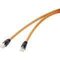 LAN (RJ45) Mreža Priključni kabel S/FTP 2 m Narančasta pozlaćeni kontakti, sa zaštitom za nosić Renkforce slika