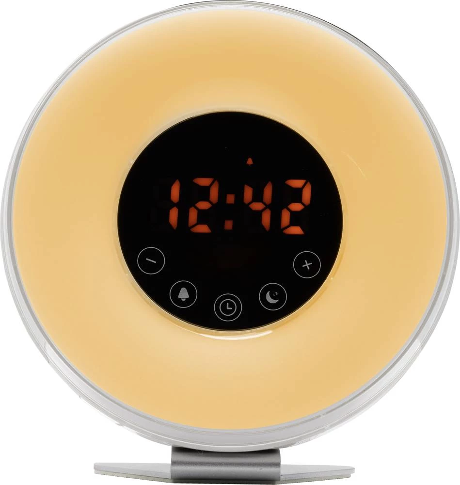 Svjetlosna budilica s radijom Denver CRL-340 bijele boje slika