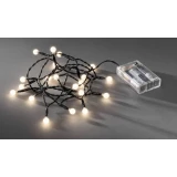 Konstsmide 1491-107 svjetlosni lanac s baterijama, unutarnji, na baterije 20 LED (jednobojne) toplo bijela