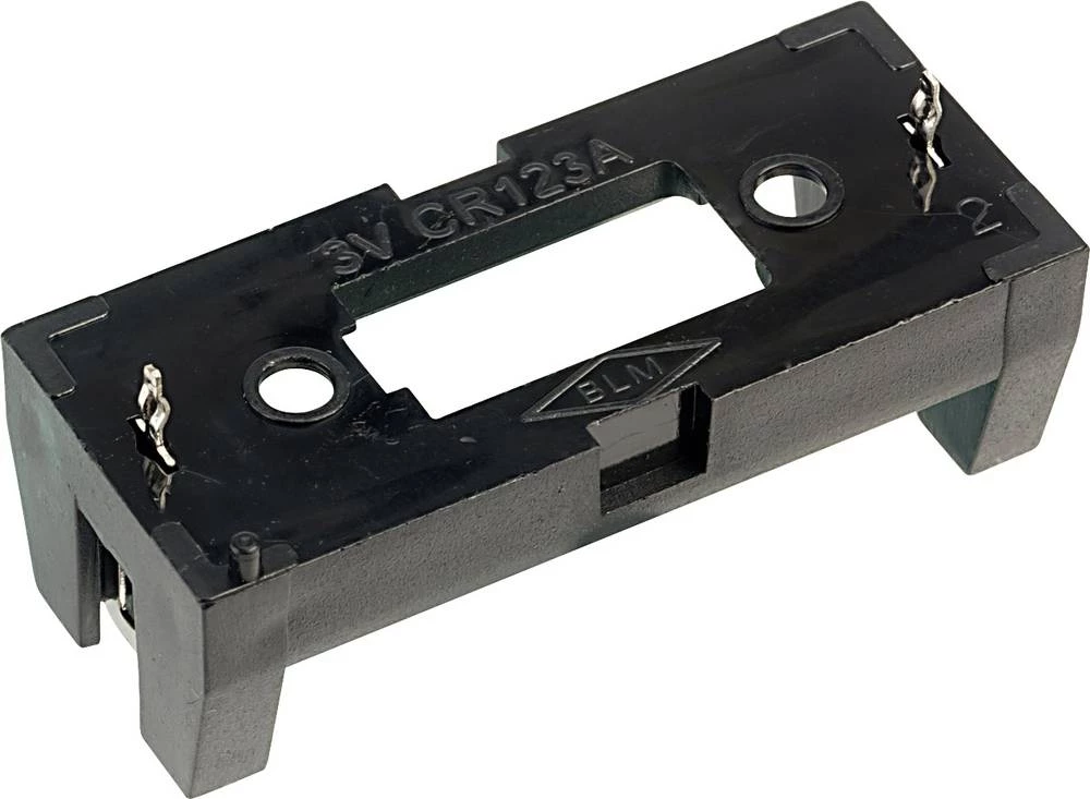 Držač baterije 1x CR-123A montaža kroz otvor THT TRU COMPONENTS BH-CR123A slika