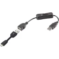Renkforce USB 2.0 Priključni kabel [1x Muški konektor USB 2.0 tipa A - 1x Muški konektor USB 2.0 tipa Micro B] 0.25 m Crna uklj. slika