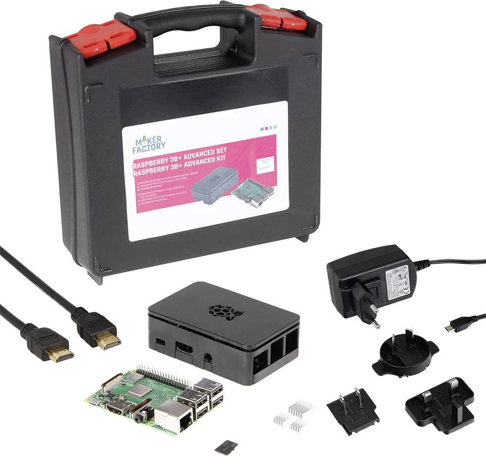 Raspberry Pi&reg; 3 model B+ 1 GB Noobs uklj. operacijski sustav Noobs, uklj. kućište, uklj. napajanje slika