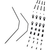 Rezervni dijelovi Reely 312324C set stabilnosti prednji / stražnji