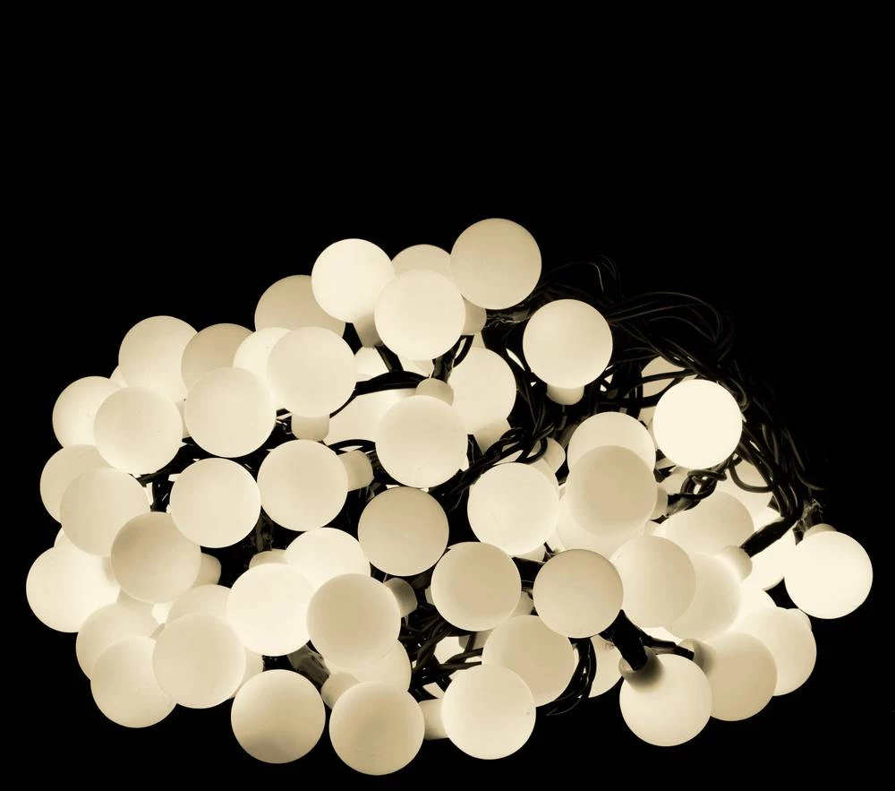 Polarlite PL-8393855 svjetlosni lanac s motivom, loptice, unutarnji/vanjski, na struju 100 kom. LED toplo bijela, hladno bijela, slika