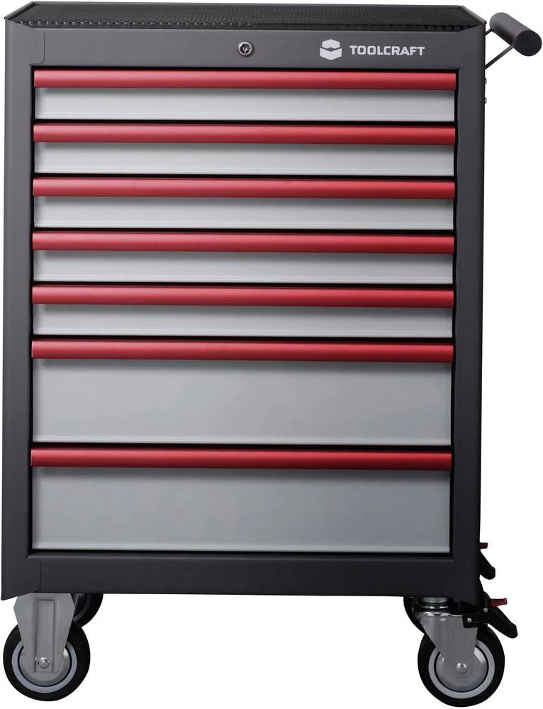 Kolica za radionicu WSW-307 SE 1680339 TOOLCRAFT 7 ladica (Š x V x Db) 681 x 459 x 1000 mm slika