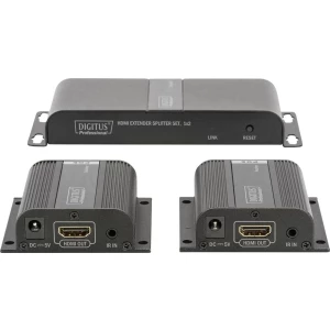2 ulaza HDMI razdjelnik Digitus Professional DS-55302 1920 x 1080 piksel Crna slika