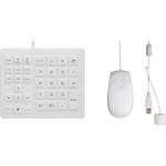 USB numerička tipkovnica, miš set Renkforce Zaštita od prskanja, Zaštita od prašine, S Trackball Crna