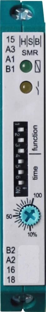 Višefunkcijski vremenski relej 24 V/DC, 24 V/AC, 230 V/AC 1 kom. HSB Industrieelektronik SMR vremenski raspon: 0.05 s - 10 h 1 p slika