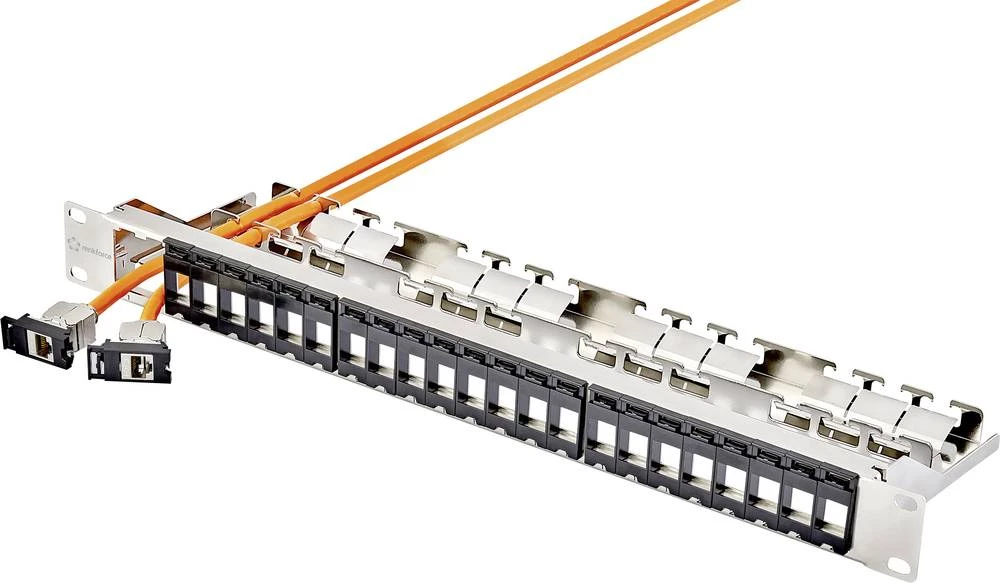 Mrežna patch ploča s 24 ulaza Renkforce Keystone modul 24x Keystone neopremljena 1 U slika