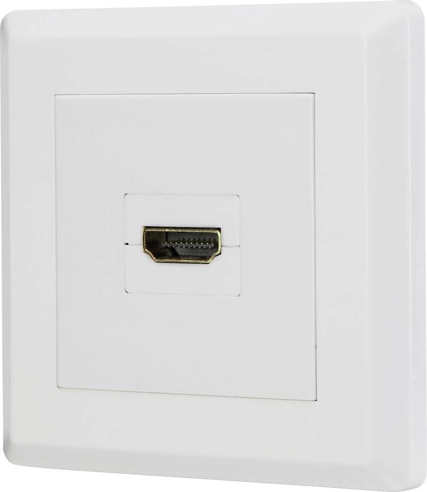 HDMI Adapter [1x Ženski konektor HDMI - 1x Ženski konektor HDMI] Bijela pozlaćeni kontakti Renkforce slika