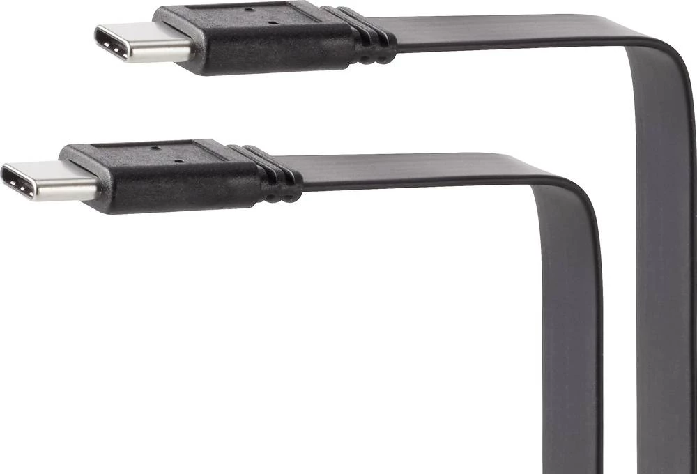 Renkforce USB 3.1 (Gen 2) Priključni kabel [1x Muški konektor USB-C&trade; - 1x Muški konektor USB-C&trade;] 0.25 m Crna visokof slika