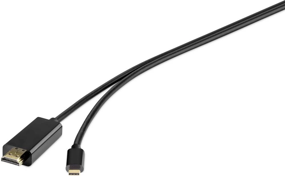 USB / HDMI priključni kabel Renkforce [1x USB-C&trade; utikač - 1x HDMI utikač] 3 m crna slika