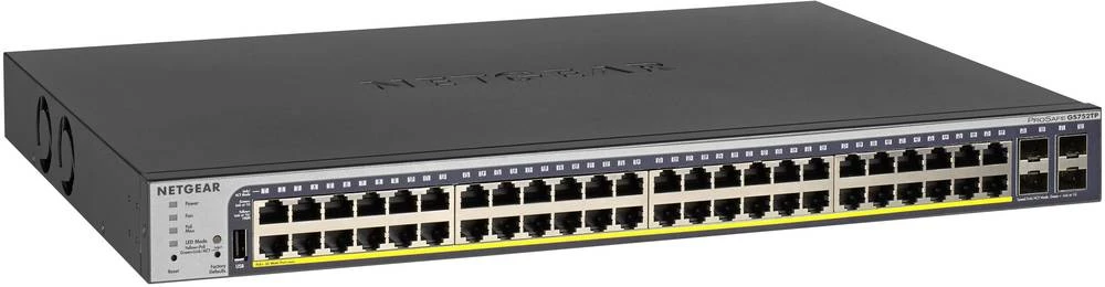 Mrežni preklopnik RJ45/SFP NETGEAR GS752TPv2 52 ulaza PoE funkcija slika