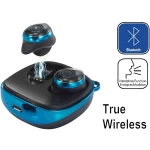 Bluetooth® Naglavne slušalice Renkforce RF-BTK-200 U ušima Slušalice s mikrofonom Plavo-crna