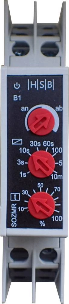 Višefunkcijski vremenski relej 24 V/DC, 24 V/AC, 230 V/AC 1 kom. HSB Industrieelektronik SOZMR1 vremenski raspon: 0.05 s - 10 mi slika