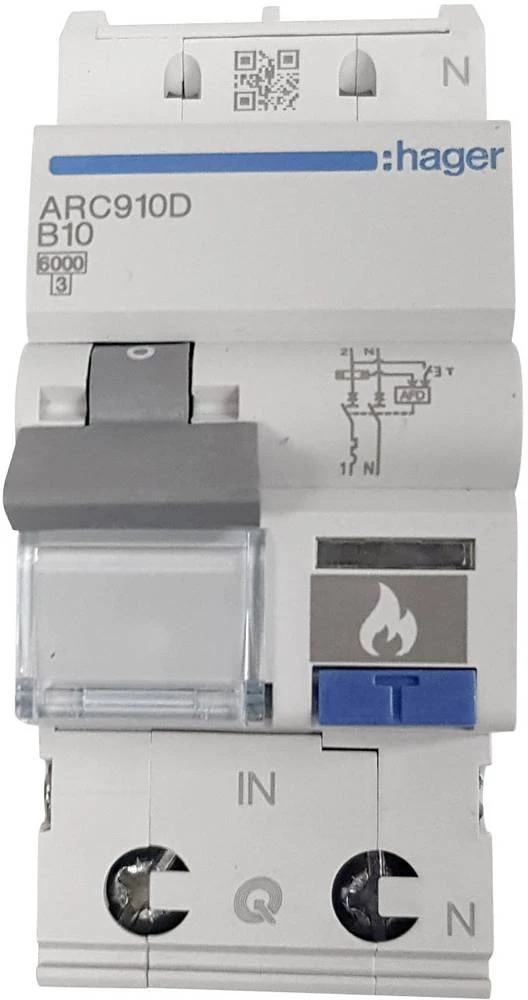 Sklopka za zaštitu od požara ARC510D Hager 2-polna 10 A 230 V slika