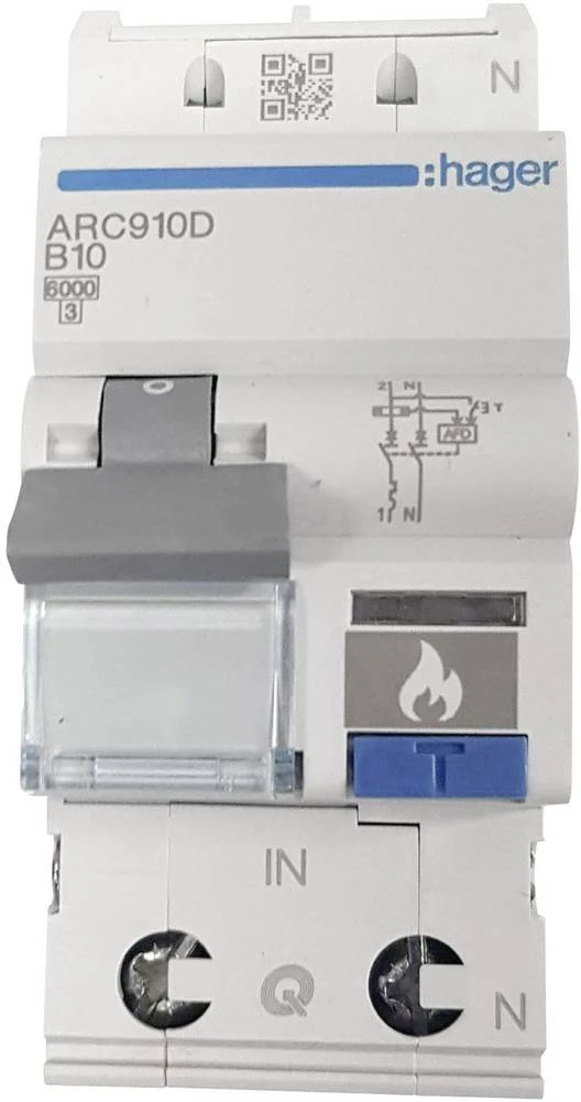 Sklopka za zaštitu od požara ARC513D Hager 2-polna 13 A 230 V slika
