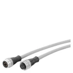 Siemens 6XV18225BH10 Mrežni kabel, priključni kabel za štednjak 7/8 utikač za napajanje ET 200, kabel s 2 7/8 utikačima, 1,0 m