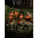 Akrilna figura flamingo, jantarne boje LED Konstsmide 6267-803 jantarne boje