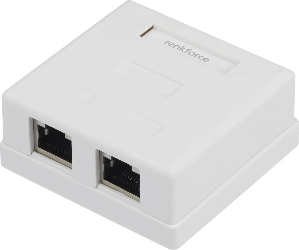 Mrežna utičnica Nadžbukna CAT 6 2 ulaza Renkforce slika