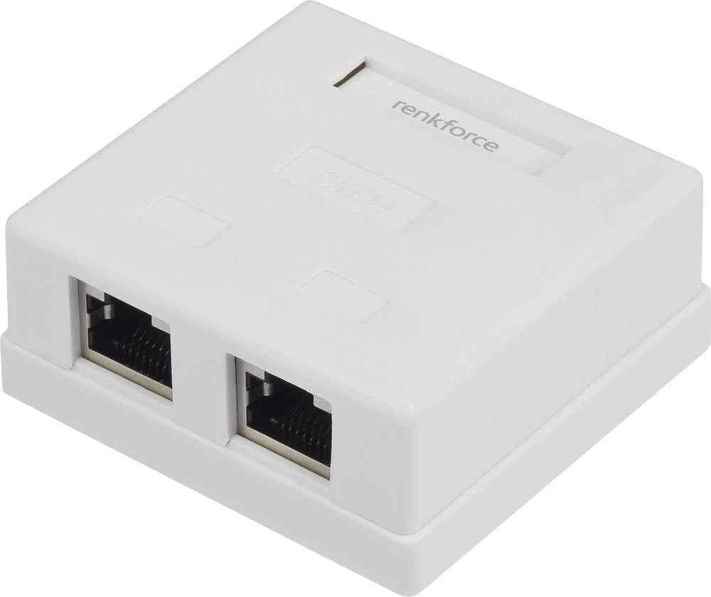 Mrežna utičnica Nadžbukna CAT 5e 2 ulaza Renkforce slika