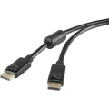 DisplayPort priključni kabel Renkforce [1x DisplayPort utikač - 1x DisplayPort utikač] 1 m crna slika