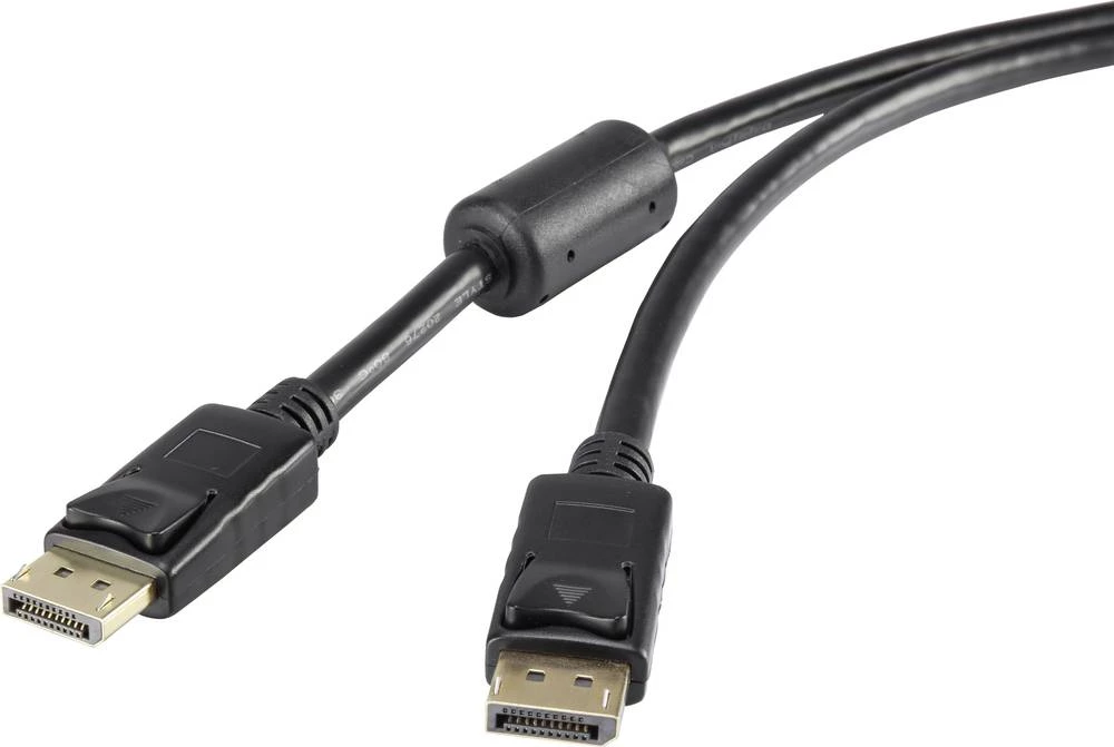 DisplayPort priključni kabel Renkforce [1x DisplayPort utikač - 1x DisplayPort utikač] 10 m crna slika