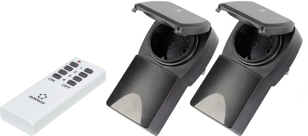 Bežični prekidač-set, Bežični daljinski upravljač Vanjsko područje, Unutrašnje područje Renkforce slika
