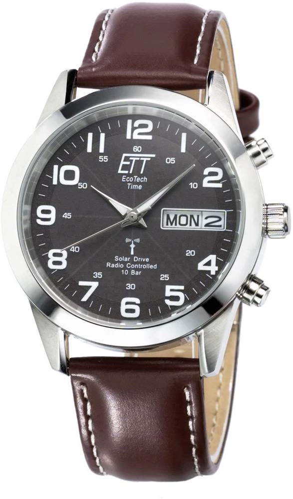 Radijski kontrolirani solarni ručni sat EGS-11251-22L (promjer x V) 40 mm x 13 mm srebrne boje, kućište: plemeniti čelik, materi slika