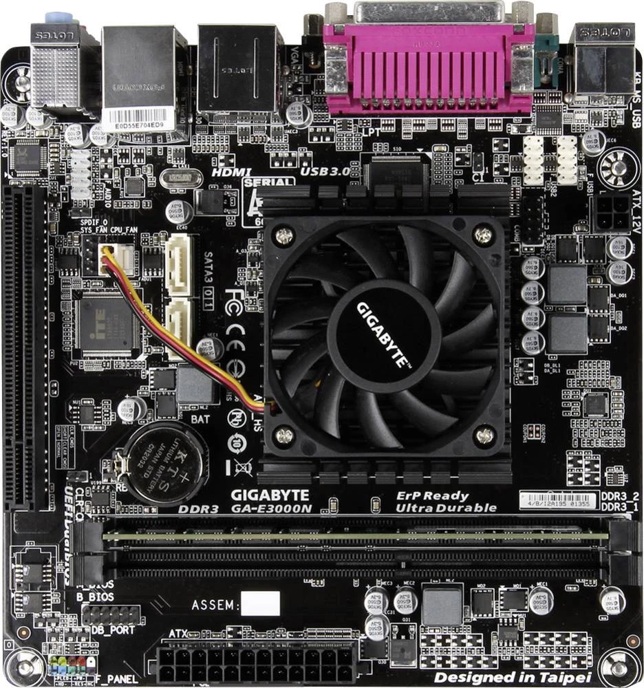 PC-Tuning-Kit (Office) AMD E2-3000 (2 x 1.3 GHz) 4 GB AMD Radeon HD8280 Mini-ITX slika