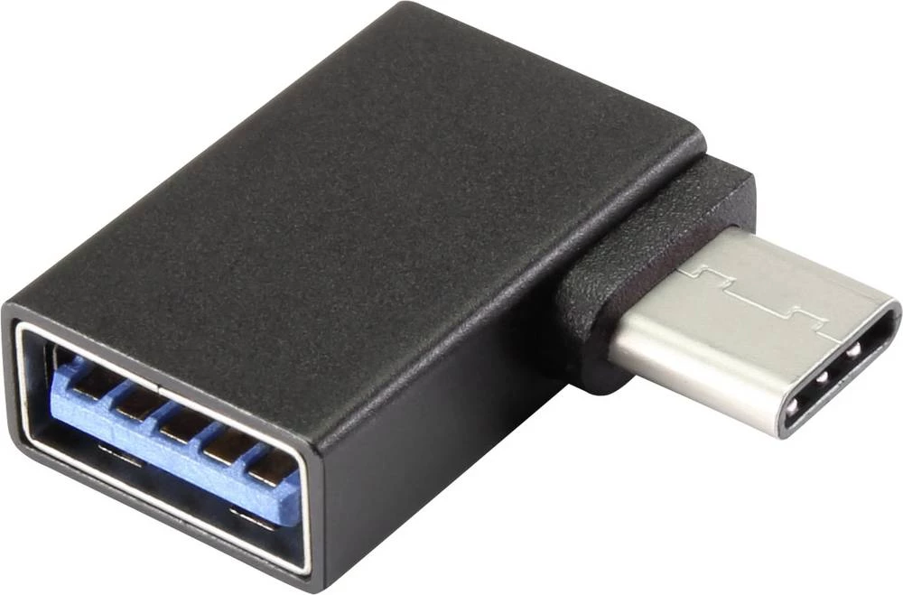 USB 3.1 (Gen 1) Adapter [1x Muški konektor USB-C&trade; - 1x ] Crna s OTG funkcijom Renkforce slika