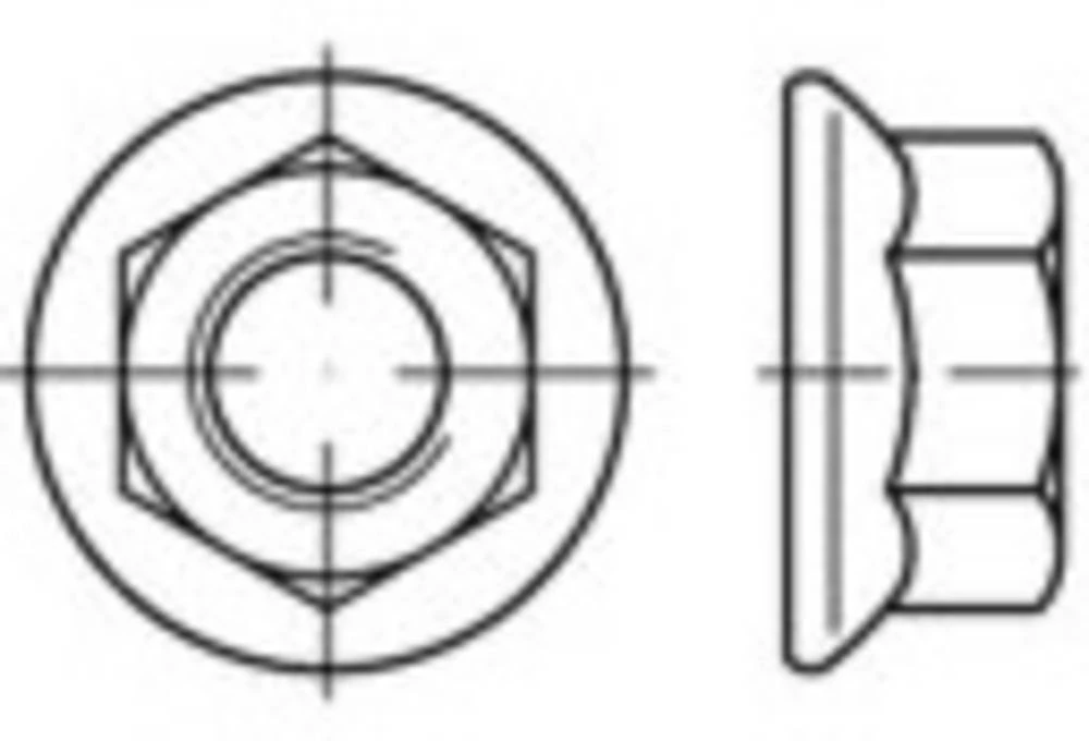 Šesterokutne matice M10 Nehrđajući čelik A2 500 ST TOOLCRAFT TO-5360859 slika