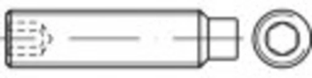 Navojni zatik M6 35 mm Nehrđajući čelik A2 TOOLCRAFT TO-5370711 25 ST slika