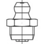 TOOLCRAFT DIN 71412 A 4 Tip AM Konusna brtva za masnoću, kratka, s šesterokutnom, konusnom glavom ravno / aksijalno, s konusnim